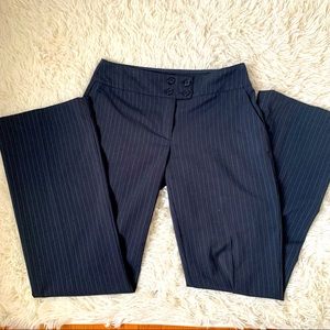 Neva gray black striped wide leg trouser pants